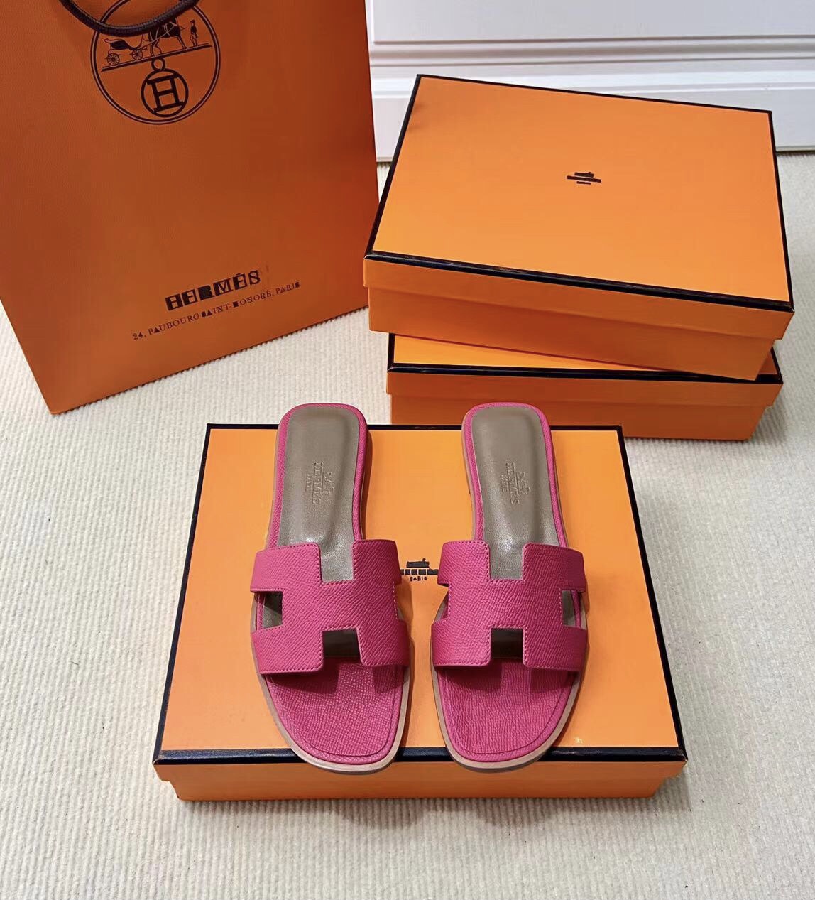 에르메스 올수공 오란 슬리퍼 샌들 앱송 77